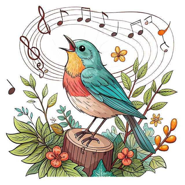 Ein Singvogel