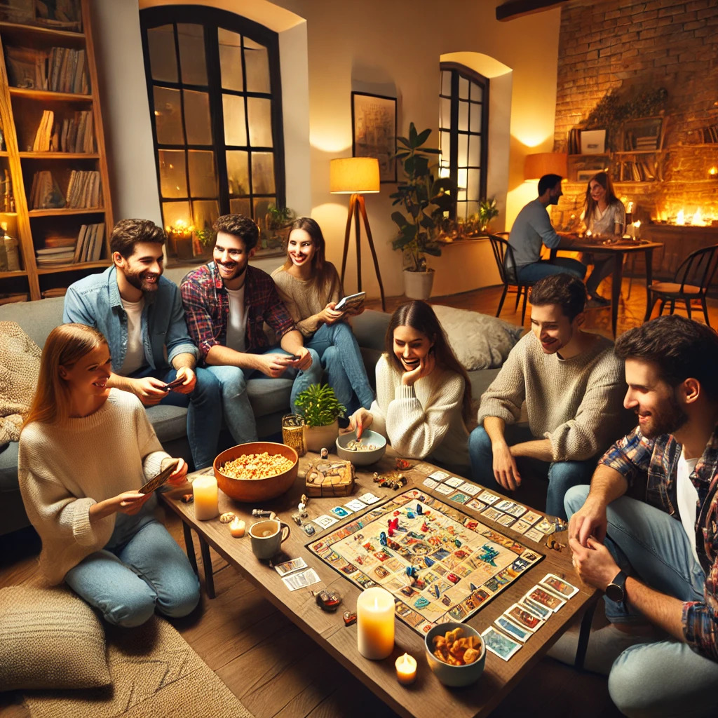 Ein Spieleabend von einem Freundeskreis