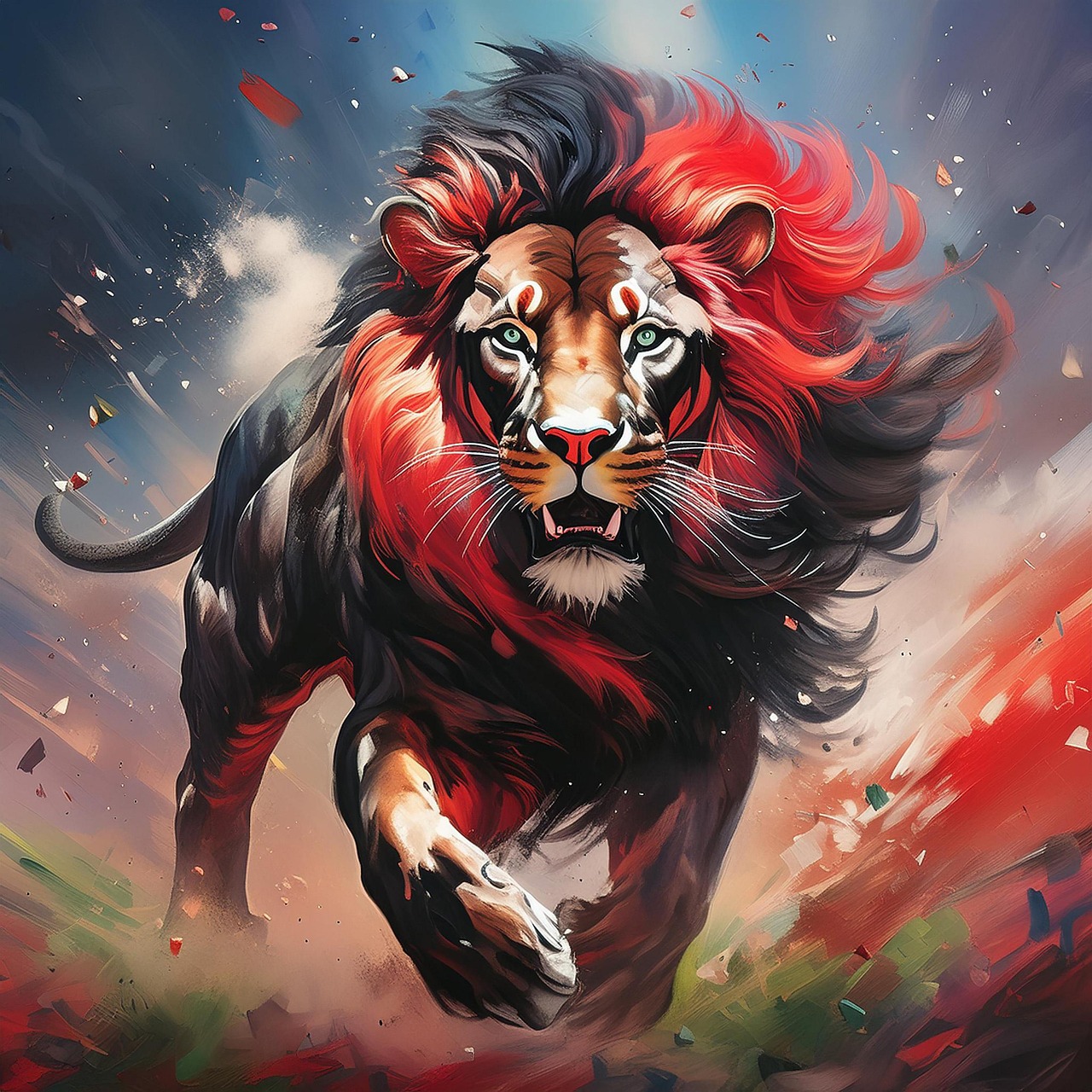 Ein prächtiger Löwe