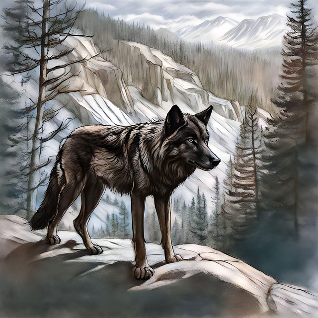 Ein Wolf