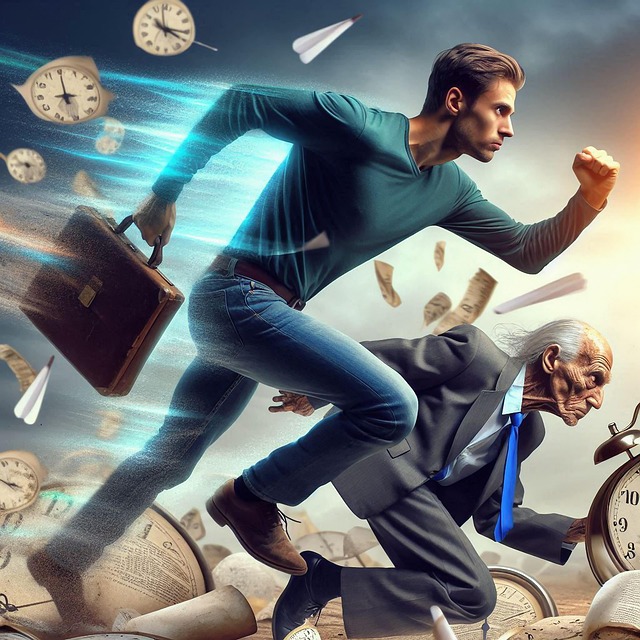 Ein übermotivierter Arbeiter